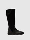 Zip Up Boots WEIL726SOF BLACK W/ BLACK FELT